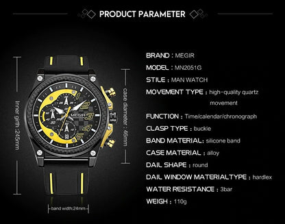 Megel Chronograph Quartz Watch