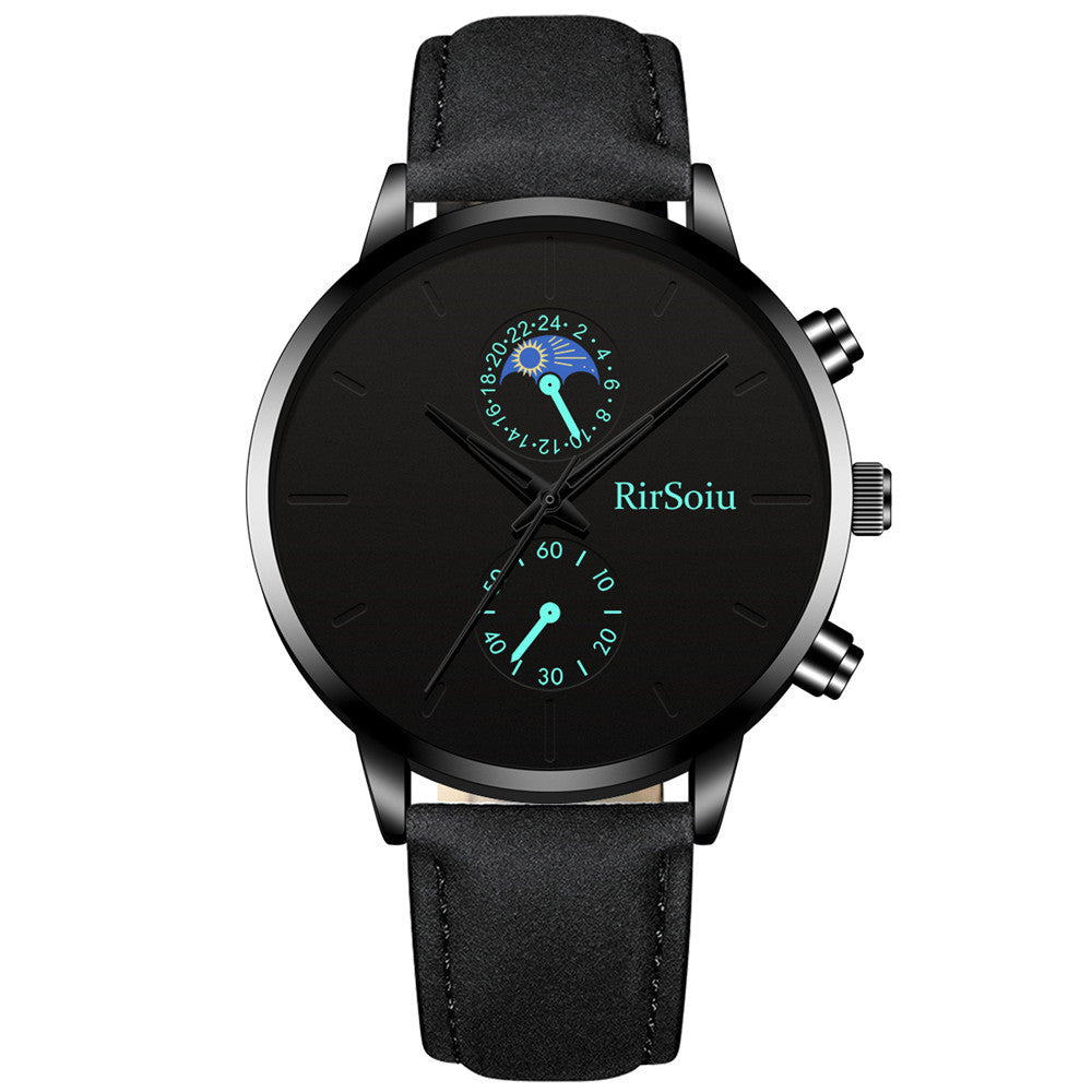 Reloj de cuarzo con correa lunar