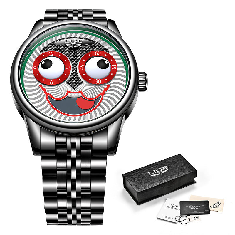 Reloj mecánico para hombre reloj de payaso