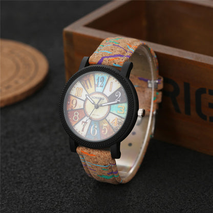 Reloj de pulsera de cuarzo para mujer, estilo vintage, informal, de cuero, regalo