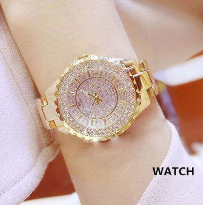 Nuevo y popular reloj de mujer con estrellas, completamente automático, no mecánico, reloj de mujer, reloj de moda para estudiantes, resistente al agua