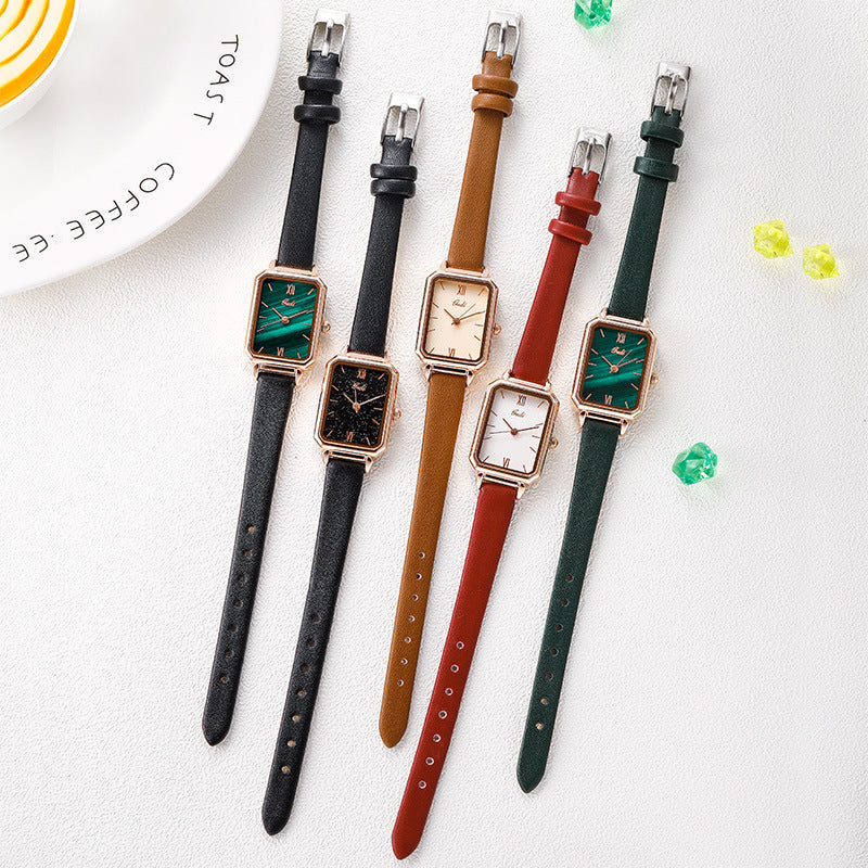 Reloj de cuarzo cuadrado vintage GEDI