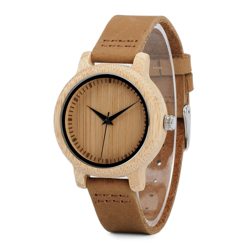 Reloj de madera para parejas de bambú