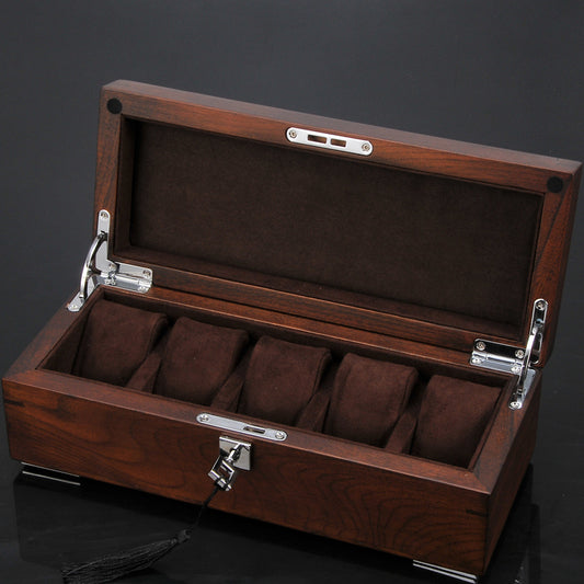 Purple elm solid wood watch box watch box