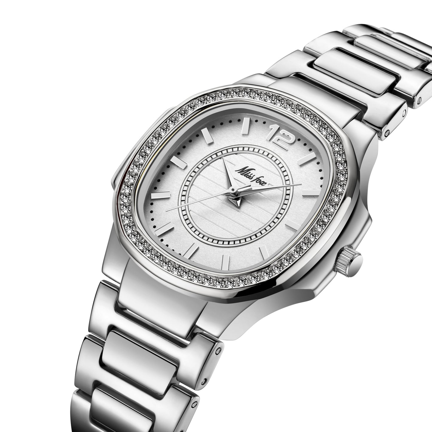 Missfox aliexpress explosivo diamante casual reloj de mujer