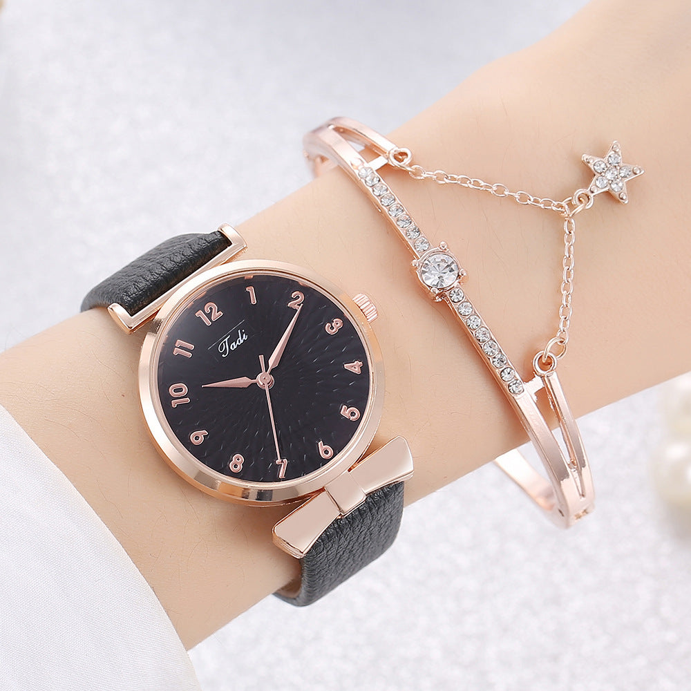 Reloj para mujer, nuevo conjunto de relojes, moda, producto de drenaje literal, conjunto de pulsera, reloj