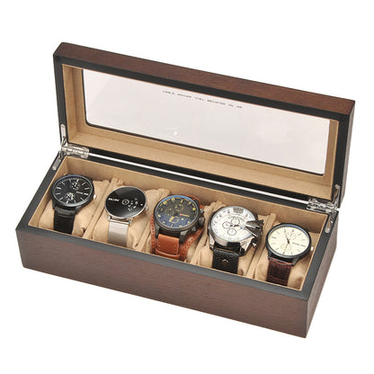 Portable Simple Wooden Watch Storage Box