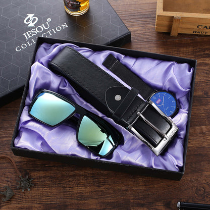 Fashion Creative Boutique Gift Box Glasses Belt Business All-match Watch