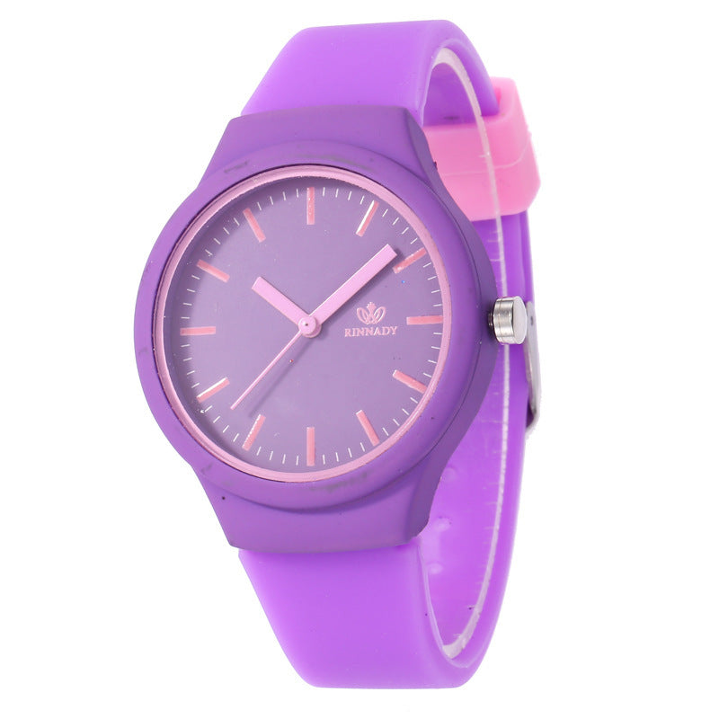 Reloj de silicona de moda para mujer