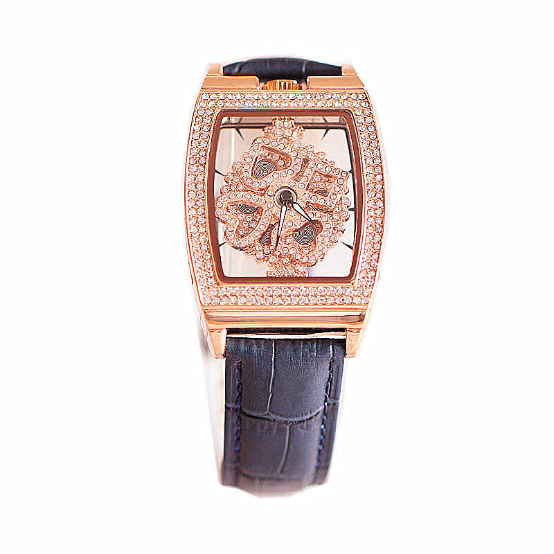 Ladies Fashion Waterproof Flower Diamond Watch