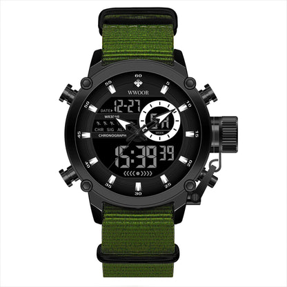 Nylon Strap Men's Waterproof Quartz Watch