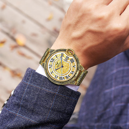 New cross-border hot style fashion retro quartz men's watch