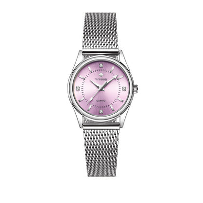 Ladies mesh strap waterproof quartz watch