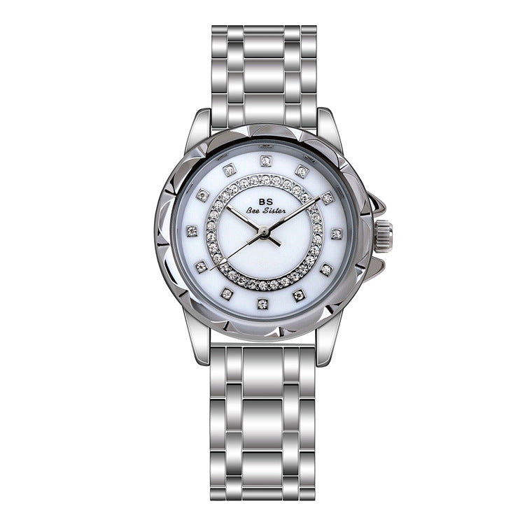 Reloj BS nuevo con diamantes para mujer