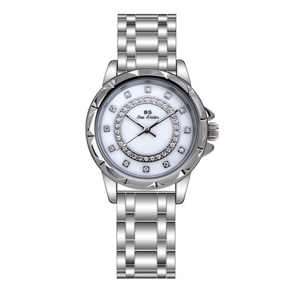 Reloj BS nuevo con diamantes para mujer