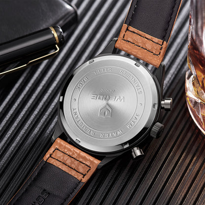 Running seconds waterproof belt watch
