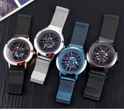Sanda car wheel quartz watch
