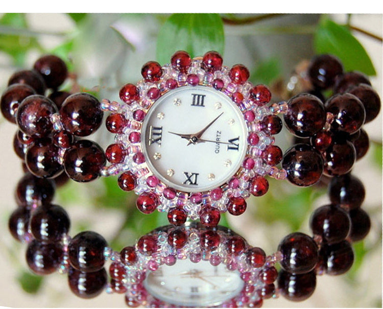 Reloj pulsera granate