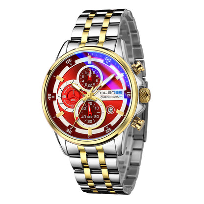 Stainless Steel Quartz Six-hand Fashion Watch