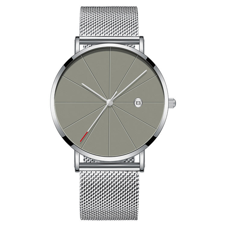 Reloj de calendario simple para hombre, creativo, de cuarzo, resistente al agua