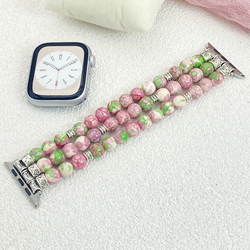 Pulsera de reloj con hilo de cuentas de reloj