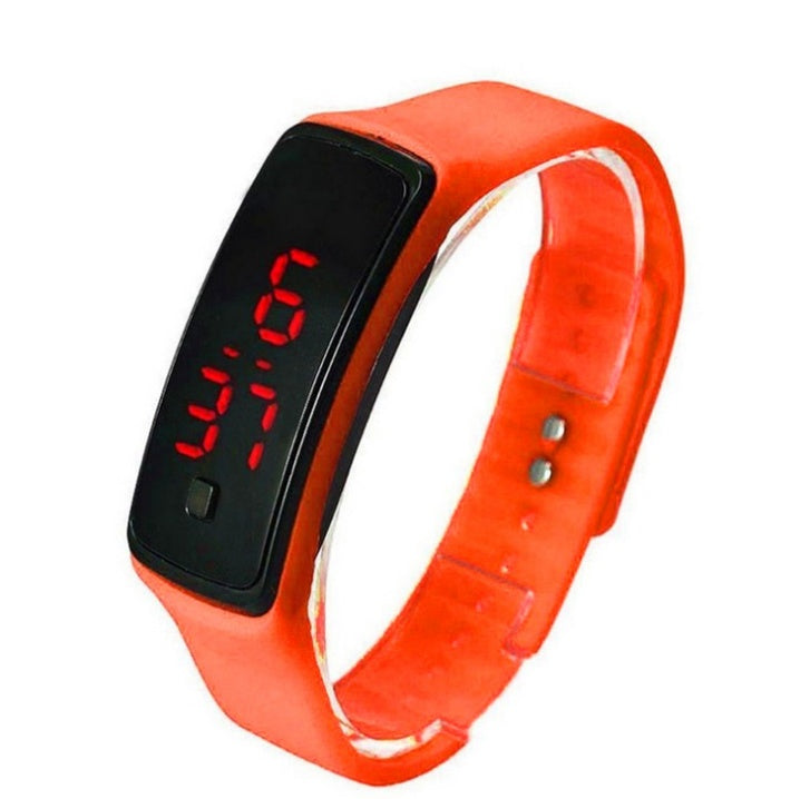 Reloj de pulsera LED para hombre y mujer, deportivo, de silicona, digital, con LED