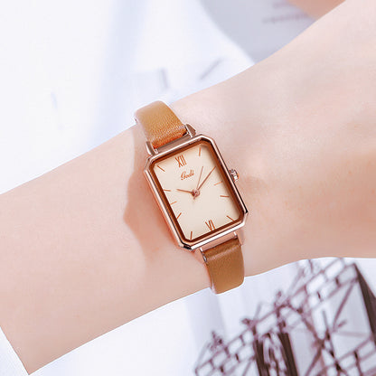 Reloj de cuarzo cuadrado vintage GEDI