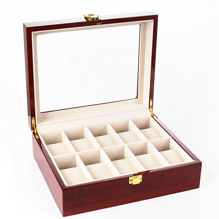 Painted Wooden Watch Box High-End Watch Storage Box