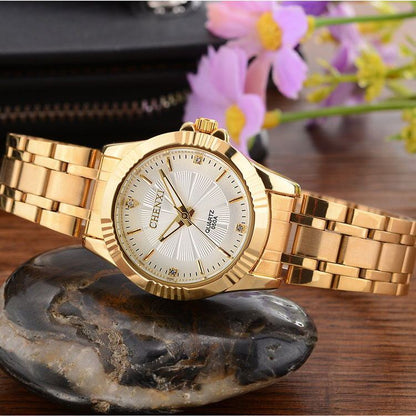 Luxury Brand Man Gold Dress Watches Stainless Steel