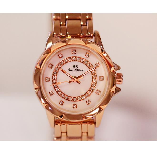 Reloj BS nuevo con diamantes para mujer