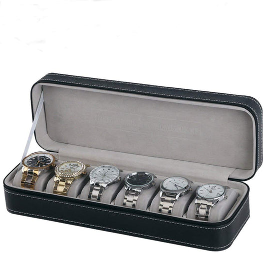 6-slot watch box portable box