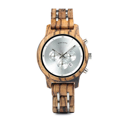 Reloj de madera para hombre