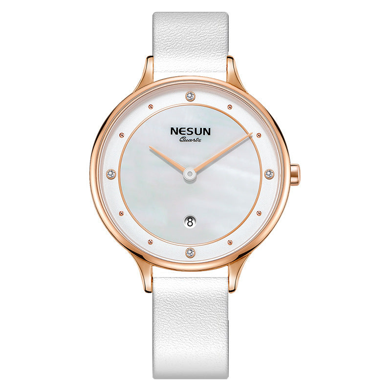 Ladies fashion simple quartz watch