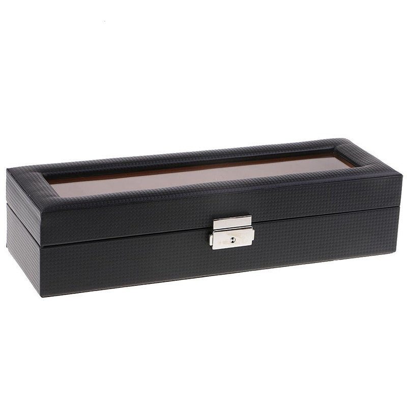 6 compartment watch storage box