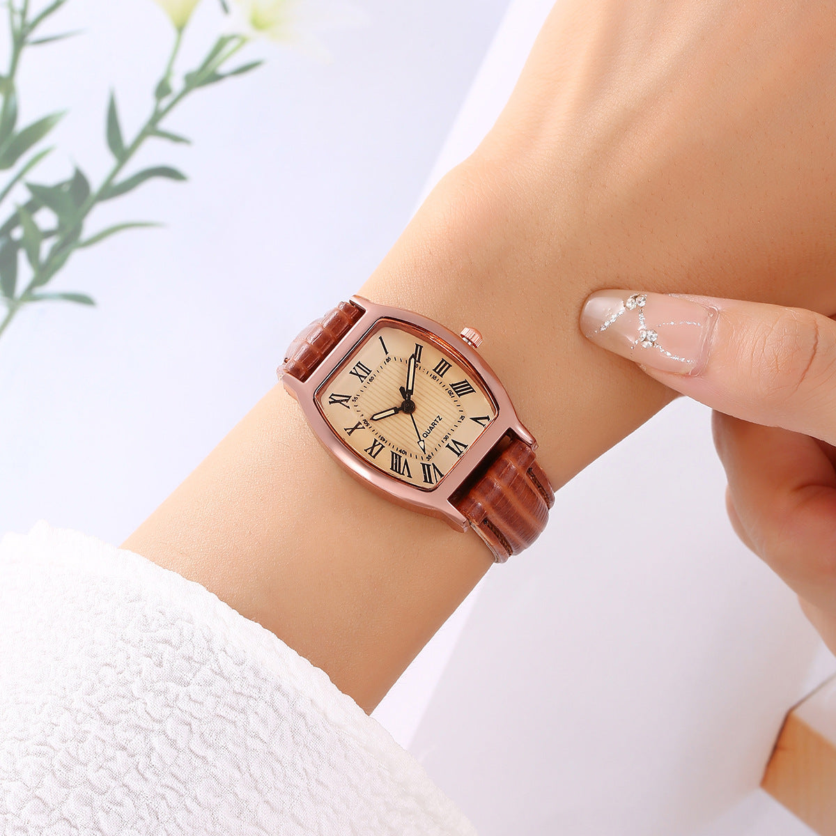 Reloj de cuarzo clásico de moda para mujer