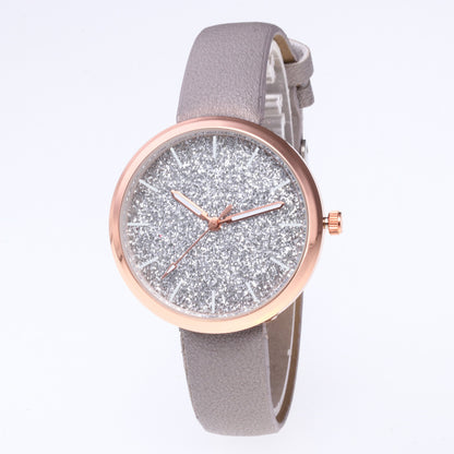 Reloj de pulsera romántico con diseño de cielo estrellado para mujer, informal, con correa de malla de acero y oro rosa, reloj con diamantes de imitación, reloj femenino 