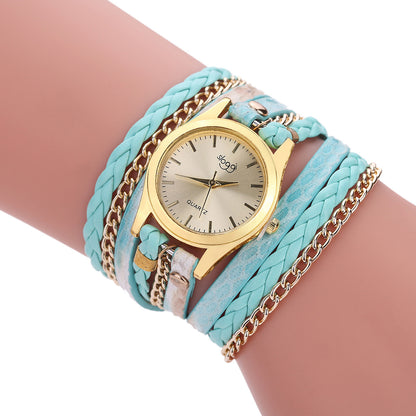 Reloj de mujer con hebilla de aleación