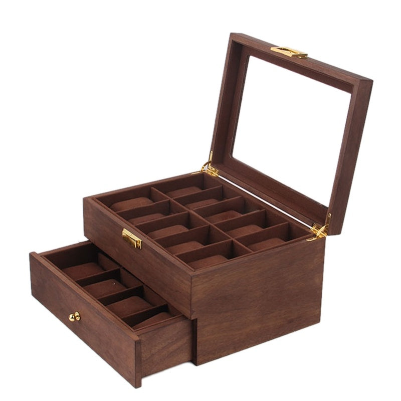 Retro solid wood watch box