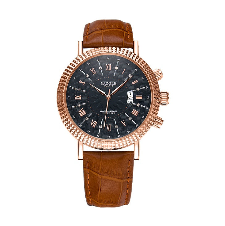 Reloj calendario para hombre, reloj de cuarzo, reloj de negocios, informal, de moda, de comercio exterior