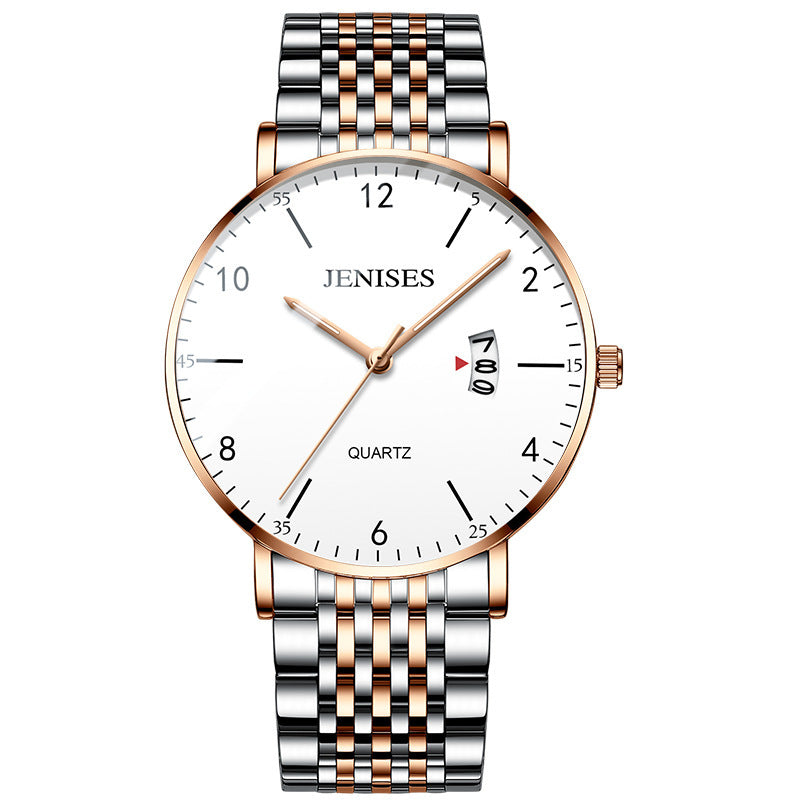 Nuevo reloj de cuarzo informal de negocios para hombre.