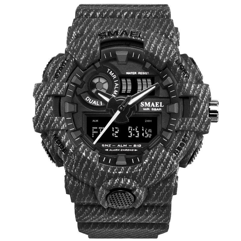 Shockproof Military Men's Fashion Waterproof Chronograph Luminous Electronic Watch