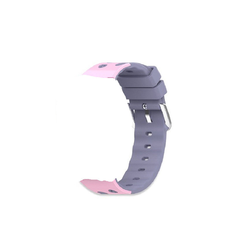 Pink Cartoon kids watch silicone strap