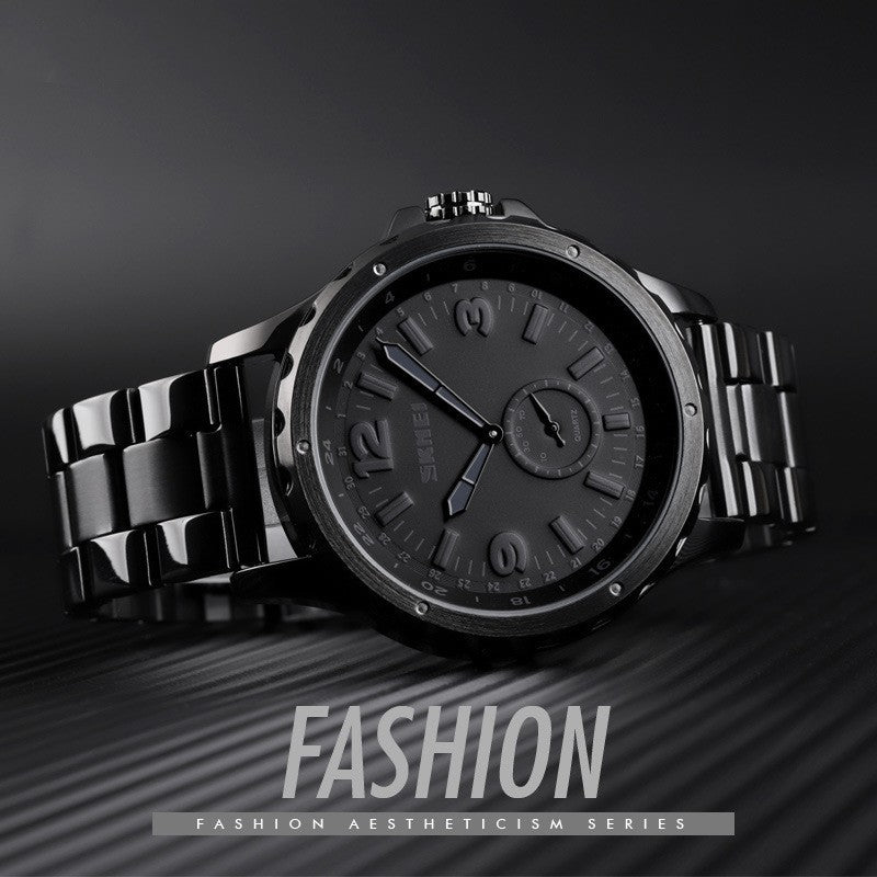 Reloj de cuarzo con correa de acero Skmei New Fashion Fashionmonger para hombre, resistente al agua y de ocio