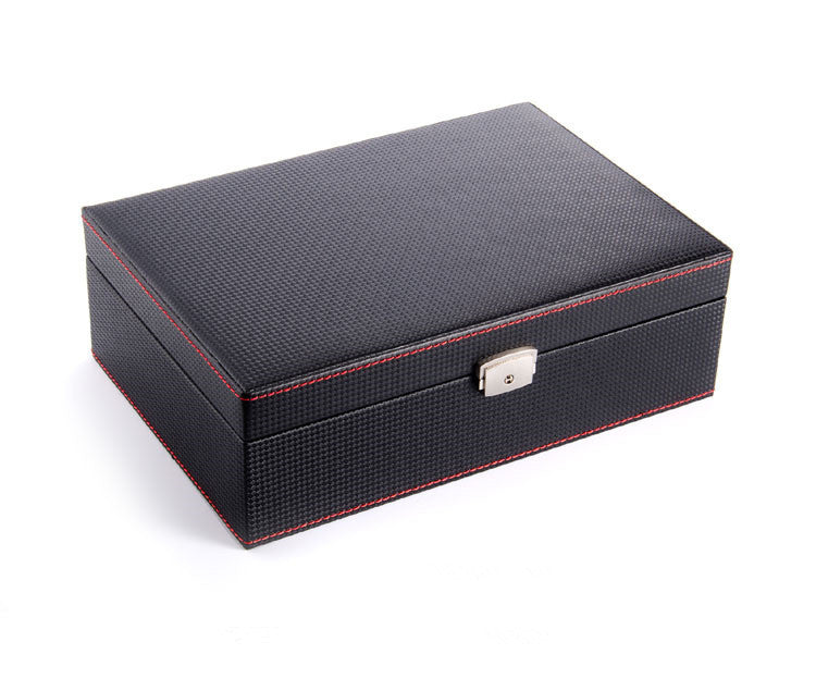 Carbon fiber leather 10 watch display box