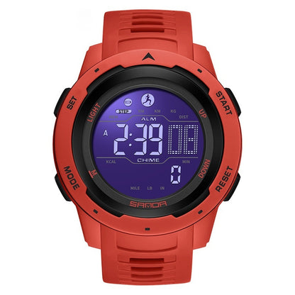 Sanda Calories Waterproof Multifunctional Shockproof Smart Men's And Women's Watch