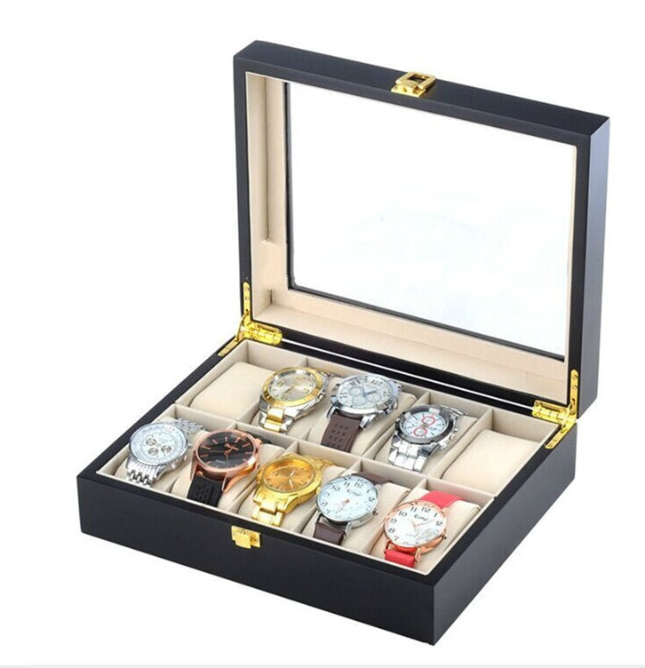 Matte paint watch box Wooden watch storage box