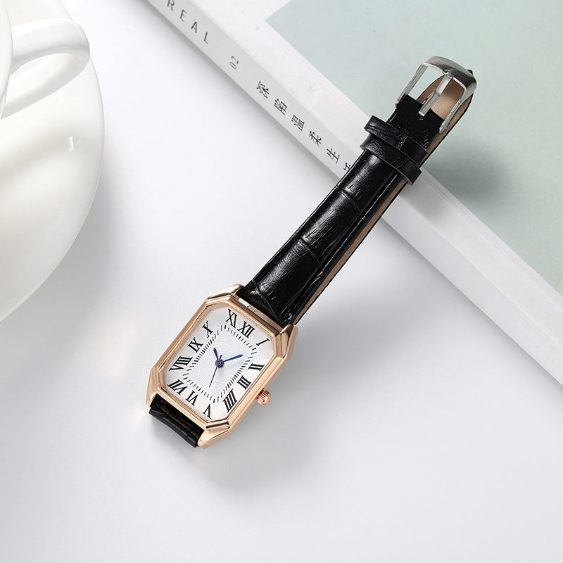 Reloj de moda retro, sencillo y elegante para mujer