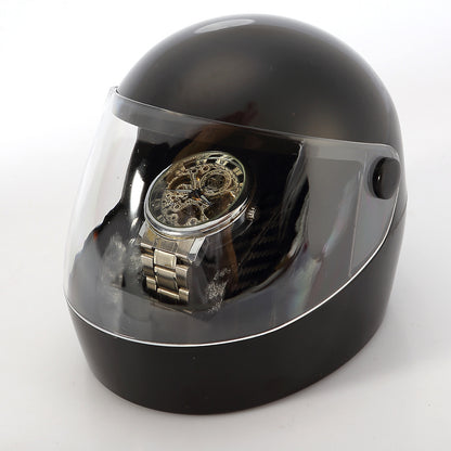 Helmet-shaped watch display box