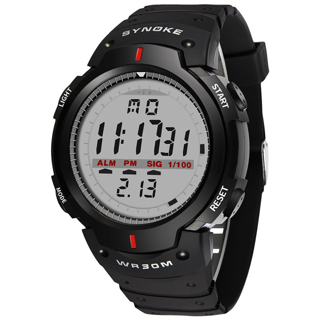 Reloj deportivo de pantalla grande para hombre, resistente al agua, multifuncional, para exteriores y montañismo