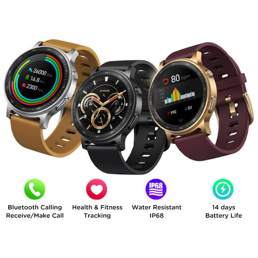 Reloj inteligente con esfera personalizada, control de frecuencia cardíaca, presión arterial, oxígeno en sangre y llamadas por Bluetooth